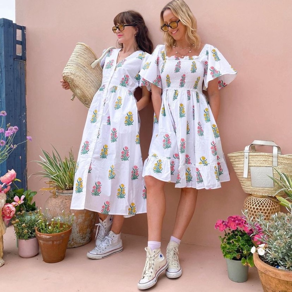 Pink City Prints Dress